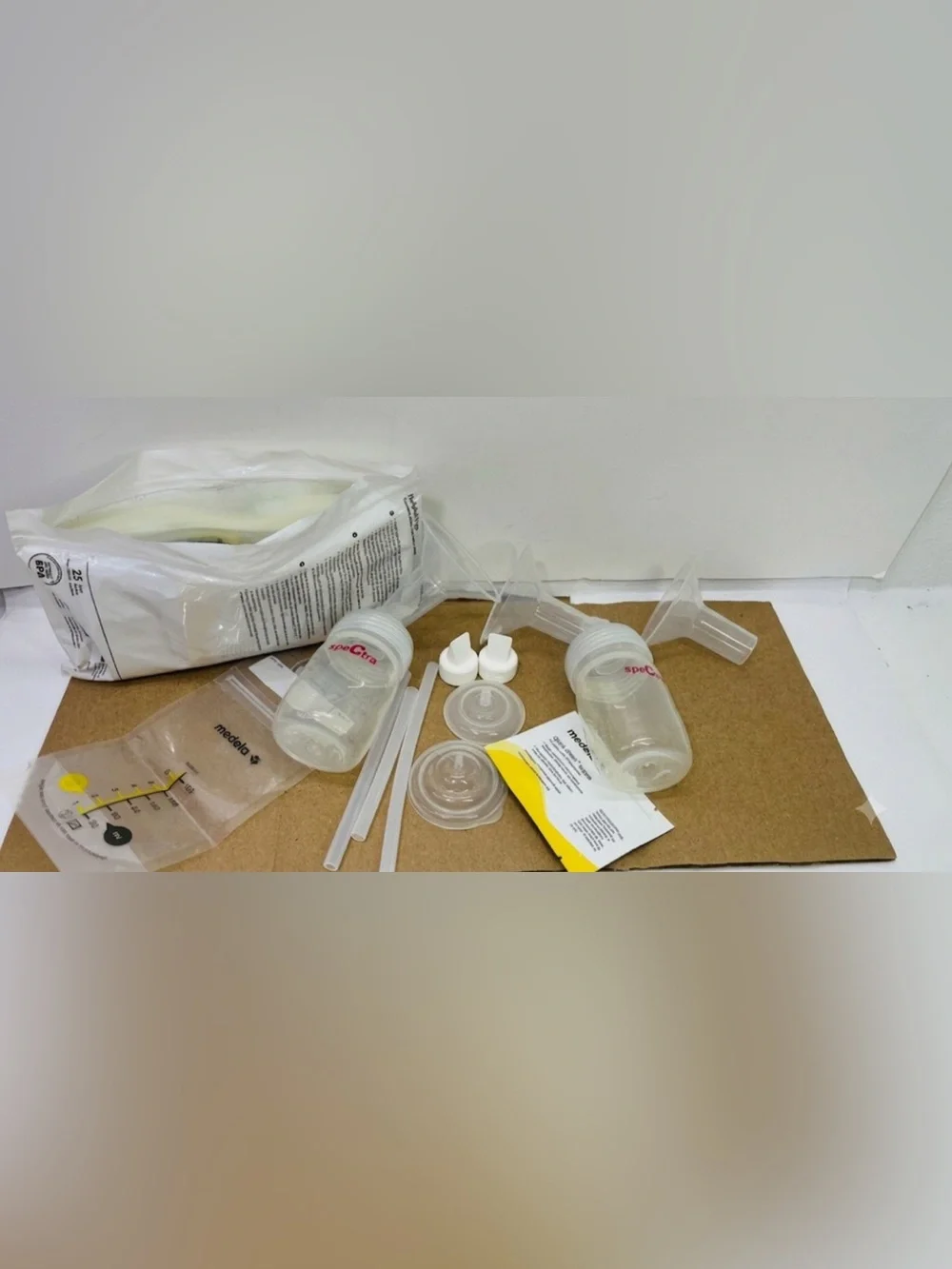 Medela Gray Travel Carrying Bag with Milk Storage Bags, Wipes & Bottles - ONLY